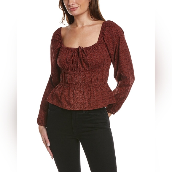Anthropologie Tops - NWT Anthropologie Nation LTD Elastic Waist Cotton Blouse